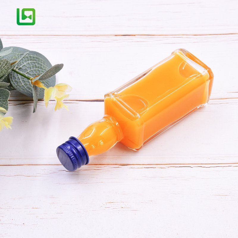 50ml Alcoholic beverage juice drinks liquor wine whiskey small mini sample glass bottle with lid