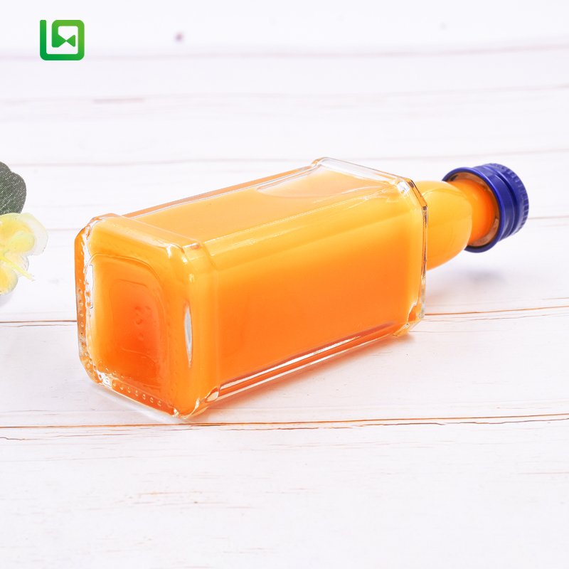 50ml Alcoholic beverage juice drinks liquor wine whiskey small mini sample glass bottle with lid