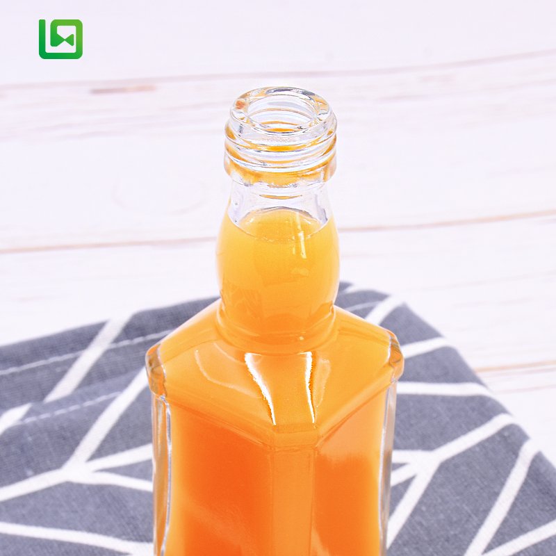 50ml Alcoholic beverage juice drinks liquor wine whiskey small mini sample glass bottle with lid