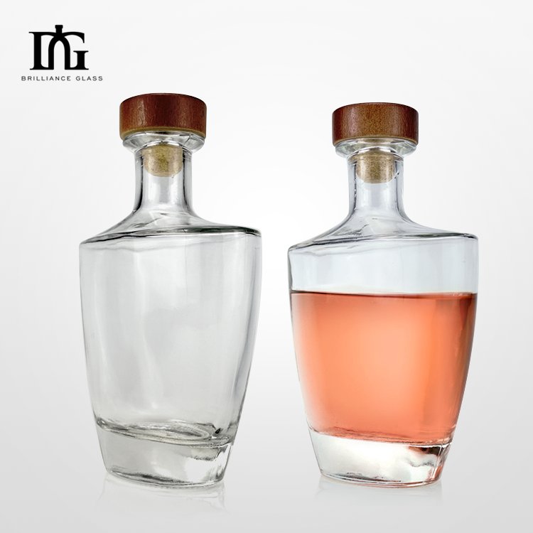 500ml 750ml Empty Glass Bottle Super Flint Glass Brandy Bottle