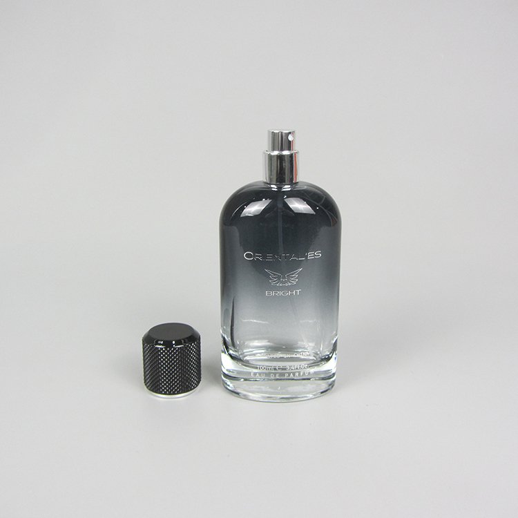 Custom Transparent Empty 100ml Man Style Spray Perfume Glass Bottle