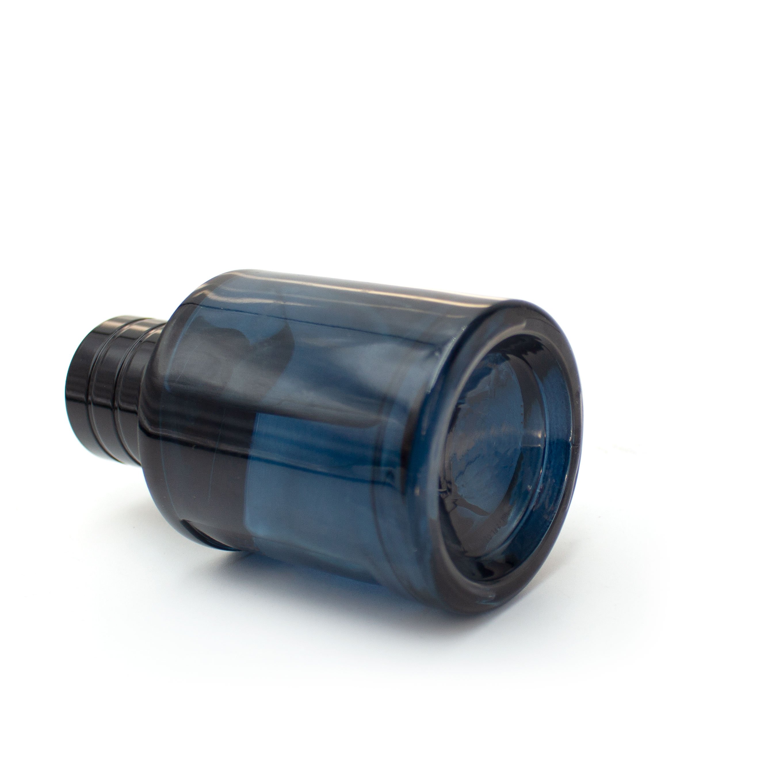 Wholesale manufacturer packaging empty glass 60ml blue mens fragrance perfume bottle