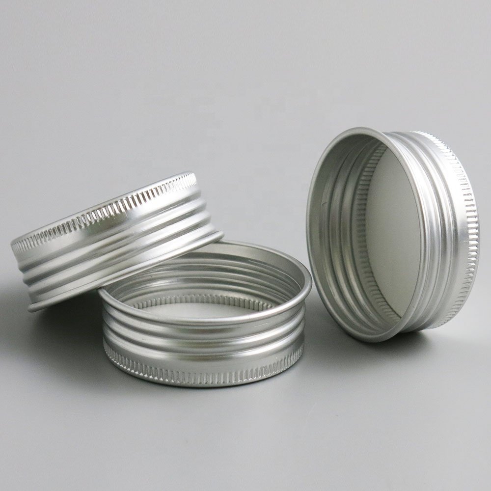 Transparent 15ml 25ml 40ml 50ml 60ml glass bottle with screw cap Aluminum Silver lid Empty Refillable Storage Tube Screw top