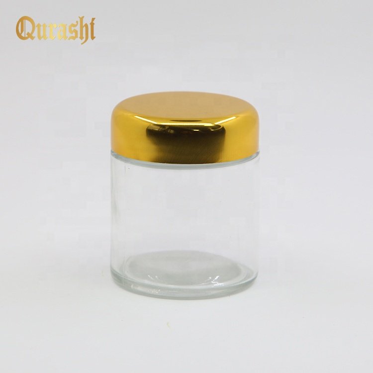 Hot selling Arabic Style 100gram empty cosmetic bakhoor cream jar bottle with aluminum cap