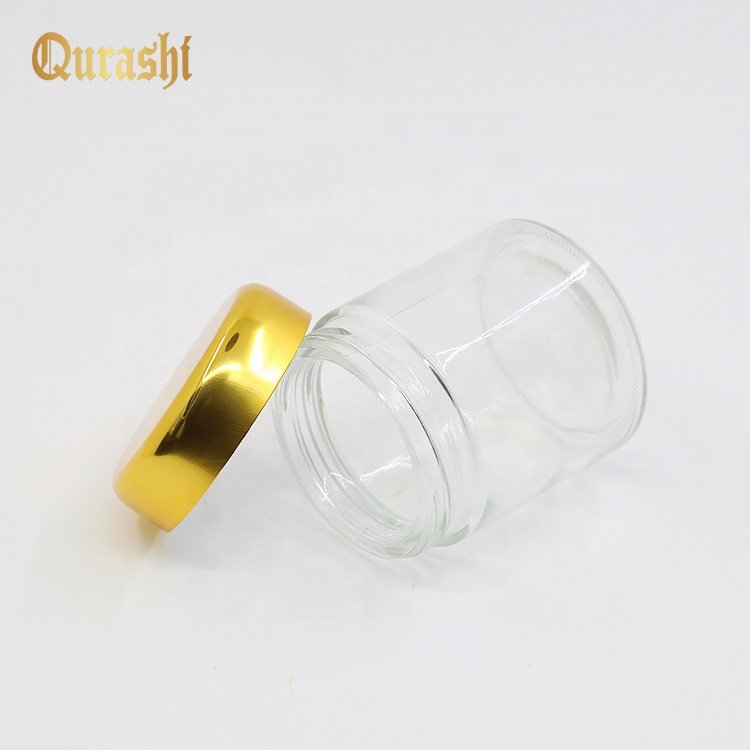 Hot selling Arabic Style 100gram empty cosmetic bakhoor cream jar bottle with aluminum cap