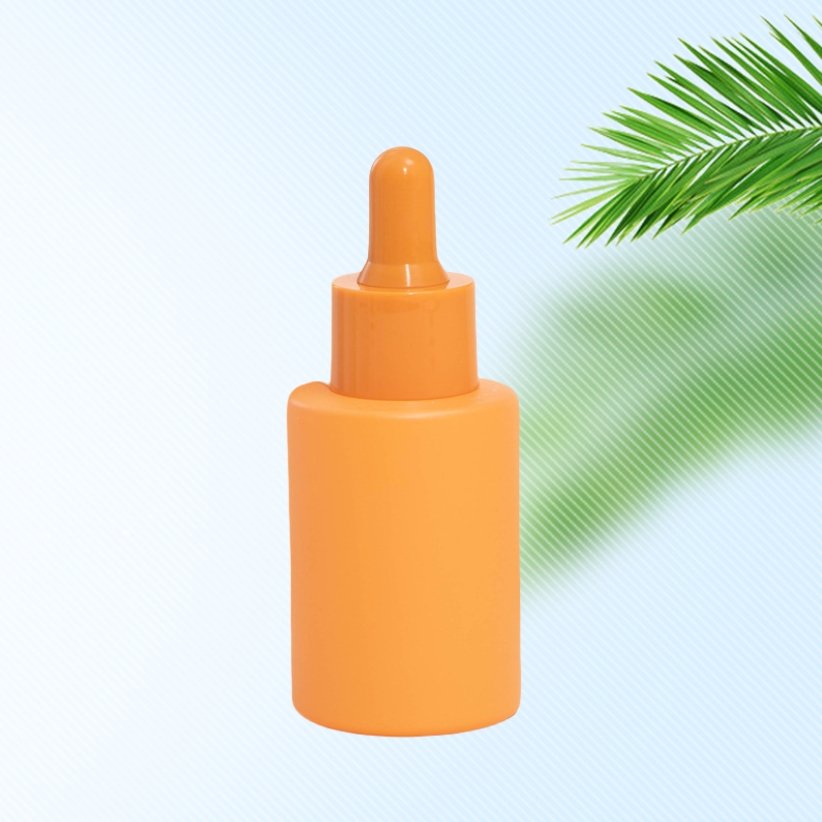 Customized Stock Macaron Color Dropper 30Ml Lotion Bottle Solution Essential Oil Glass Bottle With White Dropper
