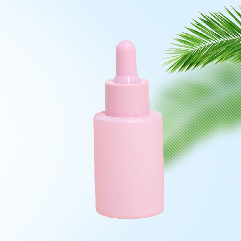 Customized Stock Macaron Color Dropper 30Ml Lotion Bottle Solution Essential Oil Glass Bottle With White Dropper