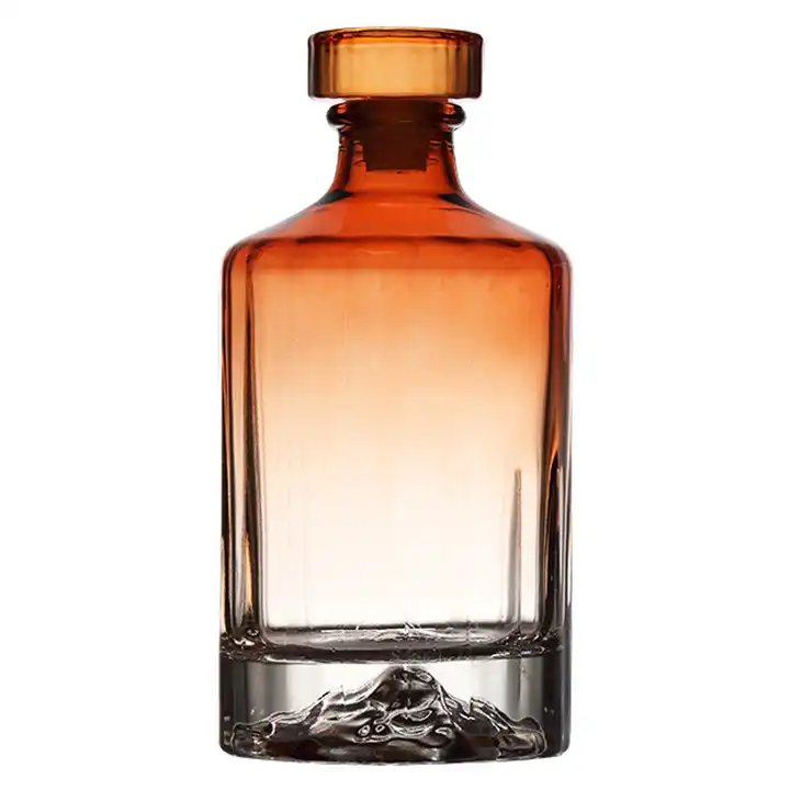 Manufacture Hot Vodka Brandy Frosted Wine Glass Bottles 700 Ml 750 Ml