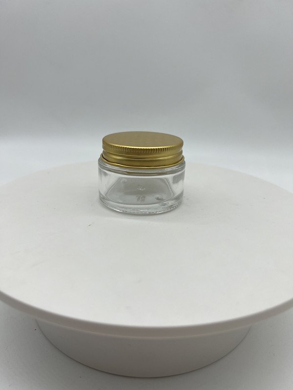 hot sale empty luxury 30ml 50ml 100ml 1oz 1.5oz 2oz 2.5oz 3oz cream jar plastic aluminum lids glass bottle