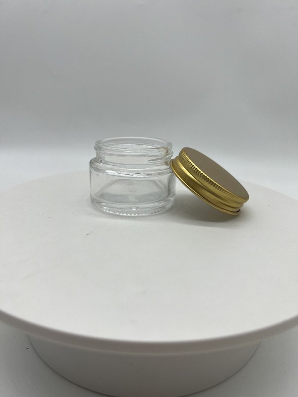 hot sale empty luxury 30ml 50ml 100ml 1oz 1.5oz 2oz 2.5oz 3oz cream jar plastic aluminum lids glass bottle