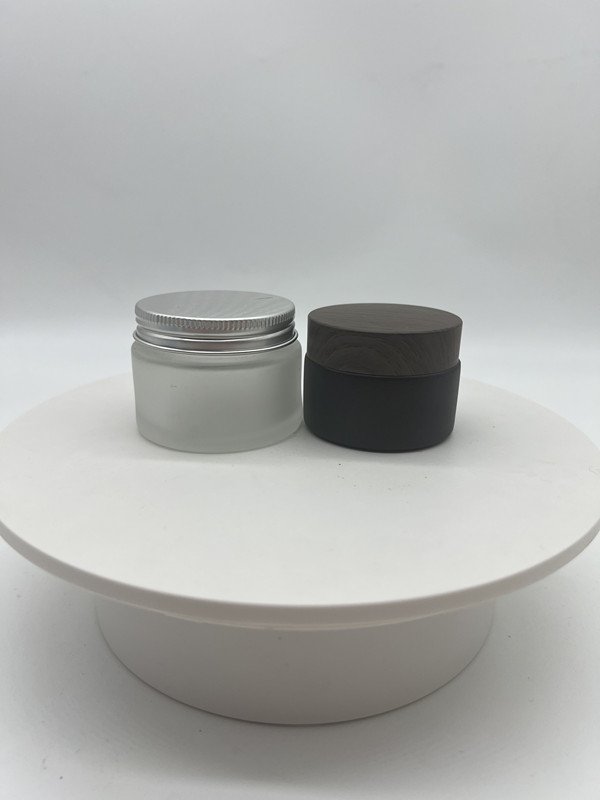 hot sale empty luxury 30ml 50ml 100ml 1oz 1.5oz 2oz 2.5oz 3oz cream jar plastic aluminum lids glass bottle