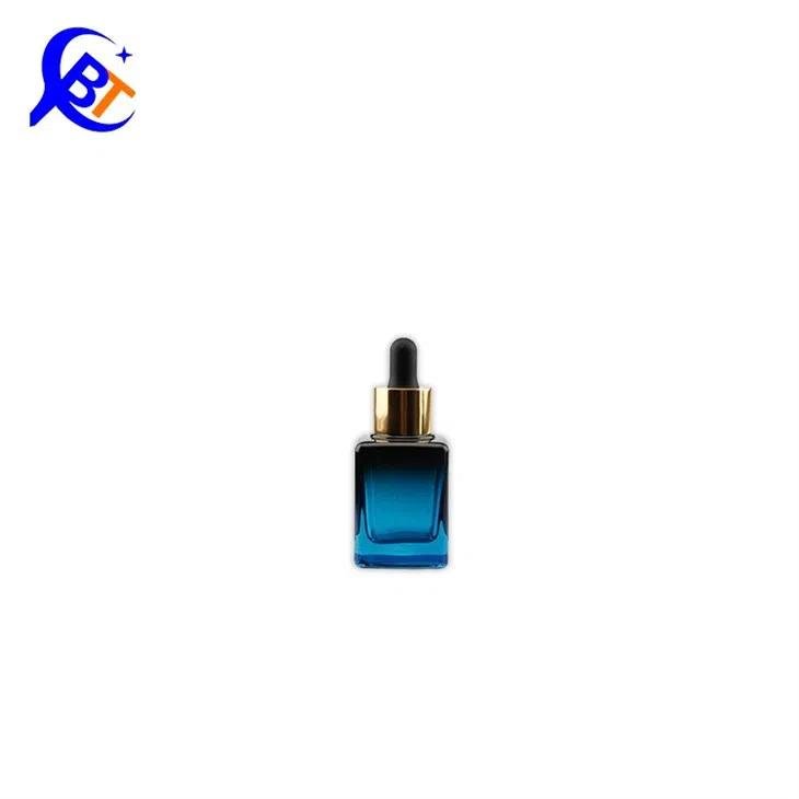 Luxury 30ml round Cosmetic Glass Bottle Liquid Foundation Serum Essential Oil Sealed Dropper Packing Available