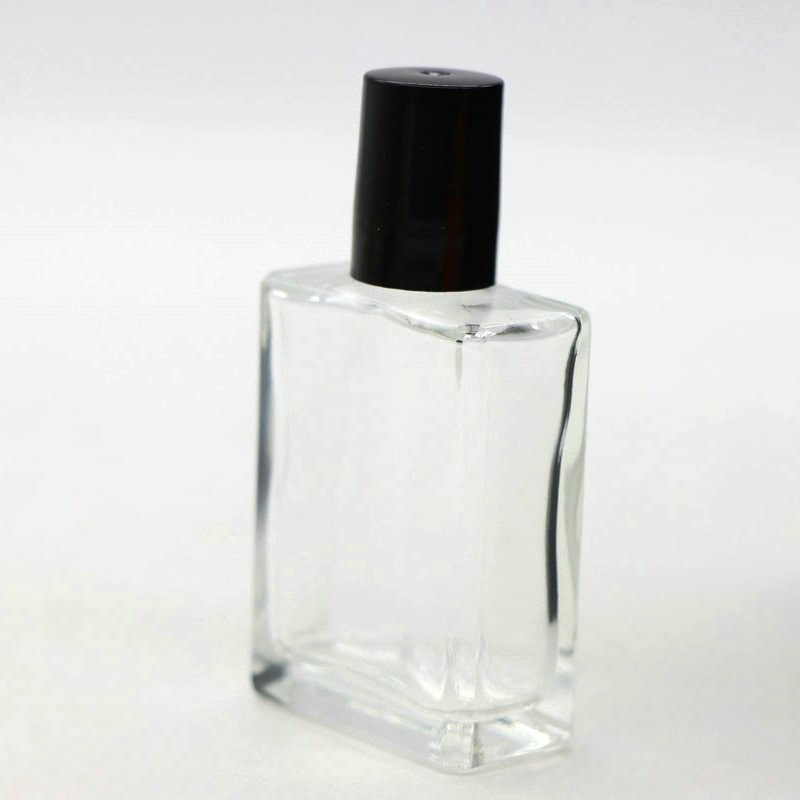 High quality Empty 15ml Essential Oil Cosmetic Roller Bottle Square Shape Roll On Glass Bottles with Box