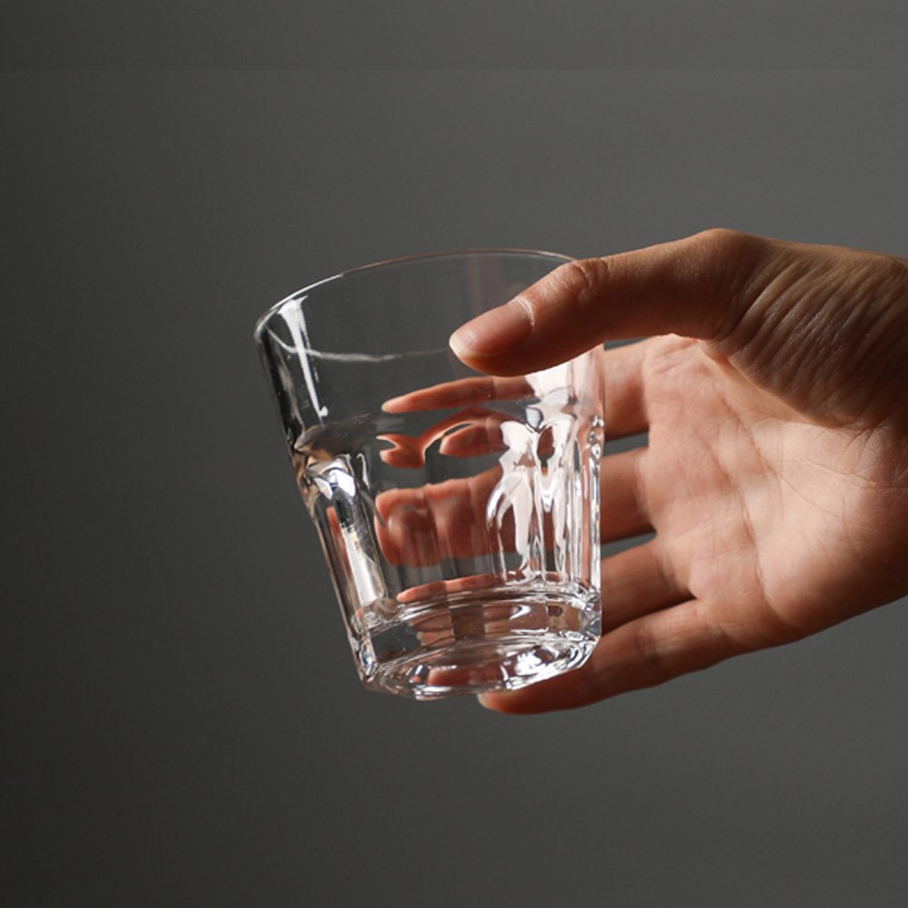 Custom Logo New Design Hexagonal Glass Unique Whiskey Glass Crystal Shot Glass Classic Whiskey Cup