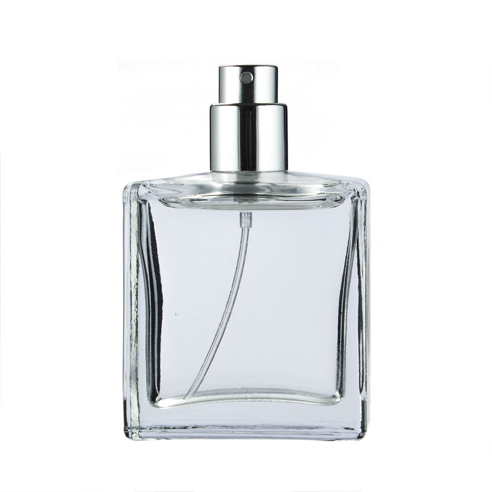 30ml 50ml Perfume glass bottle With Wooden Cap