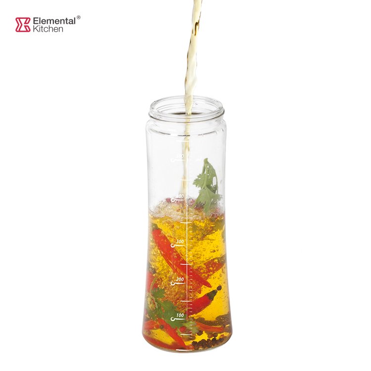 570ml glass Olive Oil and Vinegar Dispenser soy sauce Oil Bottle with filter