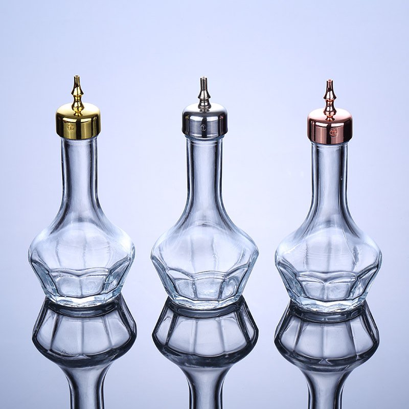 Meitian Barware Tool Bartender Kit Bitter Glass Bottle 30ml 50ml Cocktail Bitter Bottle With Metal Dash Top Cocktail Bitter