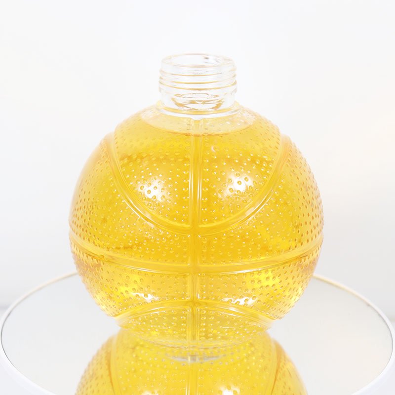 NCT-335 750ml football shape vodka gin spirit glass bottle with screw cap