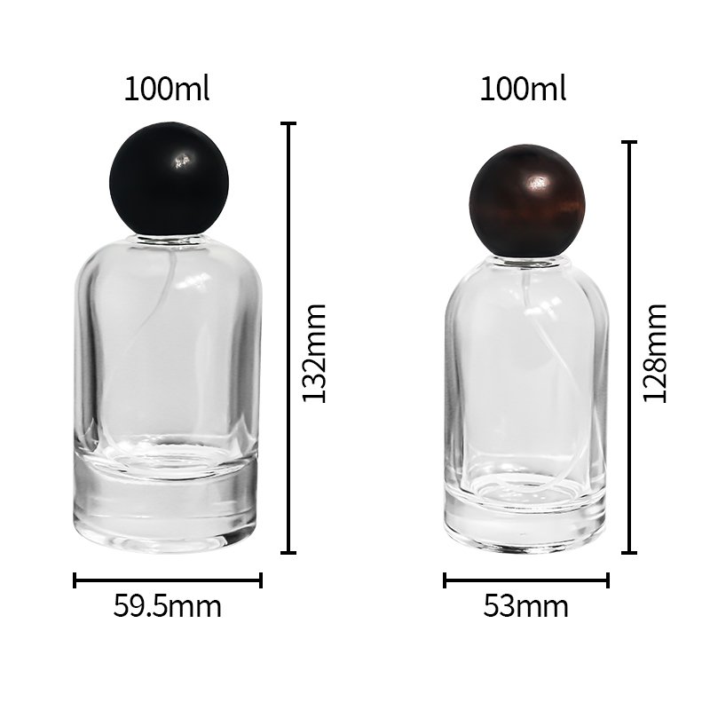 New Creative Luxury Refillable Empty Cylinder 30ml 50ml 100ml Fragrance Cosmetics Packaging Spray Glass Perfume Bottle