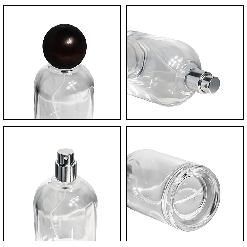 New Creative Luxury Refillable Empty Cylinder 30ml 50ml 100ml Fragrance Cosmetics Packaging Spray Glass Perfume Bottle