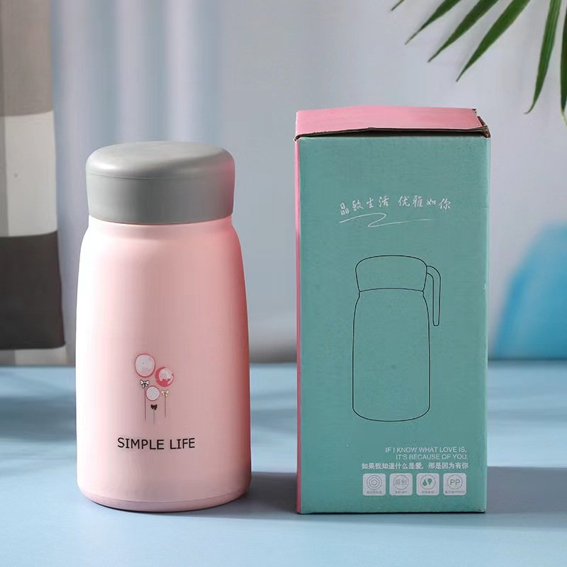 Outdoor Glass Water Bottle Sports Bottles Leak Proof Eco-friendly Children School With Lid Hiking Camping