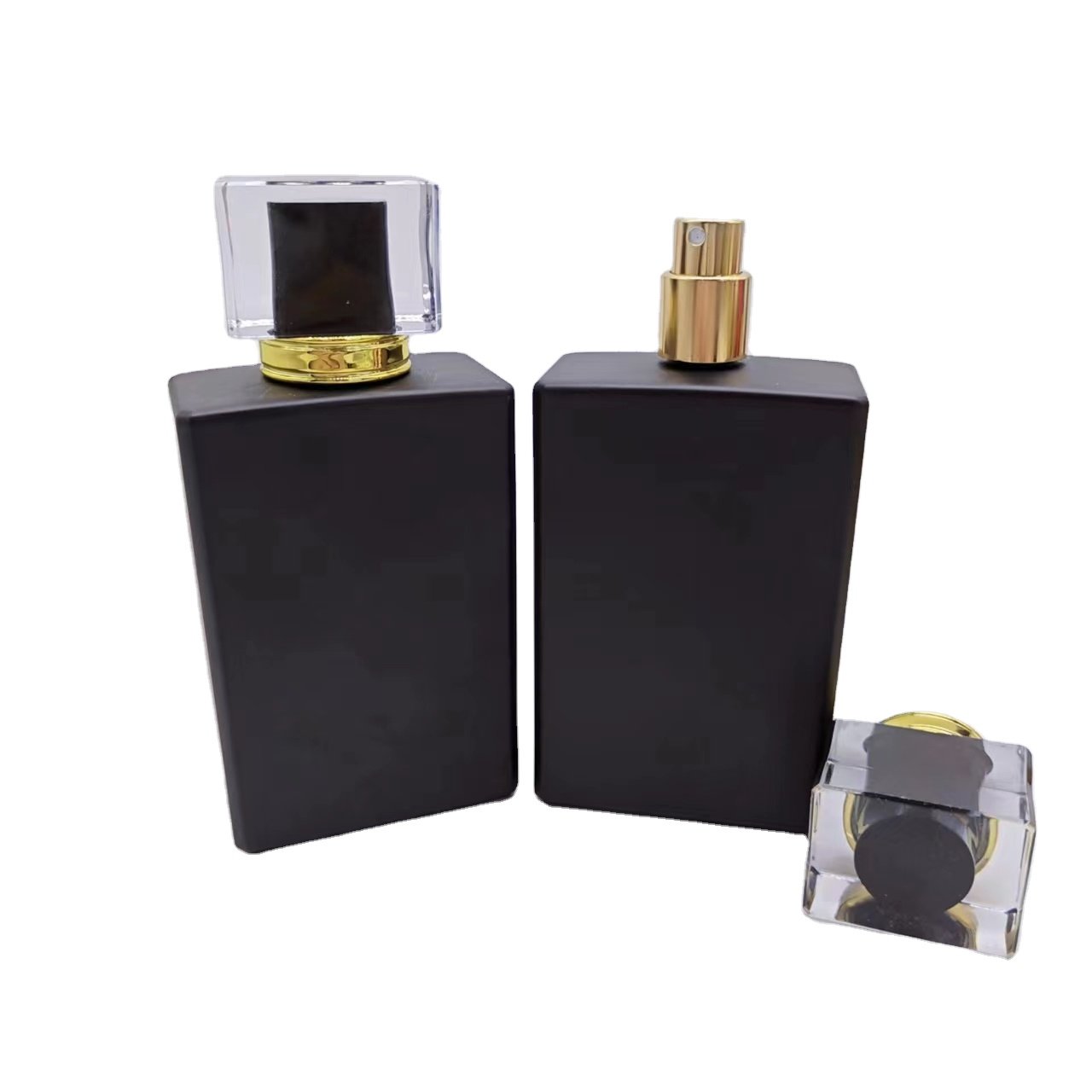 2024 black perfume bottle 50ml glass bottle Classic perfume bottle