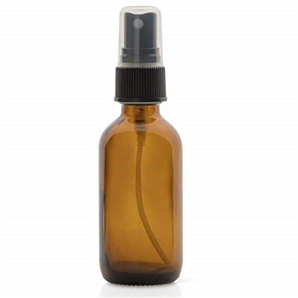 2oz Amber Glass Spray Bottles for Essential Oils - with Fine Mist Sprayers