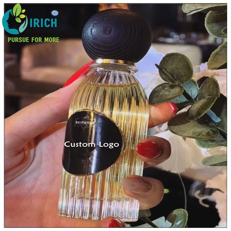 Square Spray Perfume Glass Bottle 30ml 50ml 100ml Glass Perfume Bottle Botol Parfum Luxury Perfume Bottle With Wooden Cap