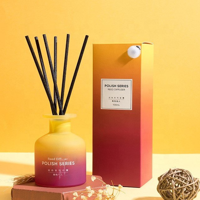 Custom Luxury 200Ml Essential Oil Aromatherapy Aroma Diffuser Bottle Empty Amber Glass Reed Perfume Diffuser Bottle