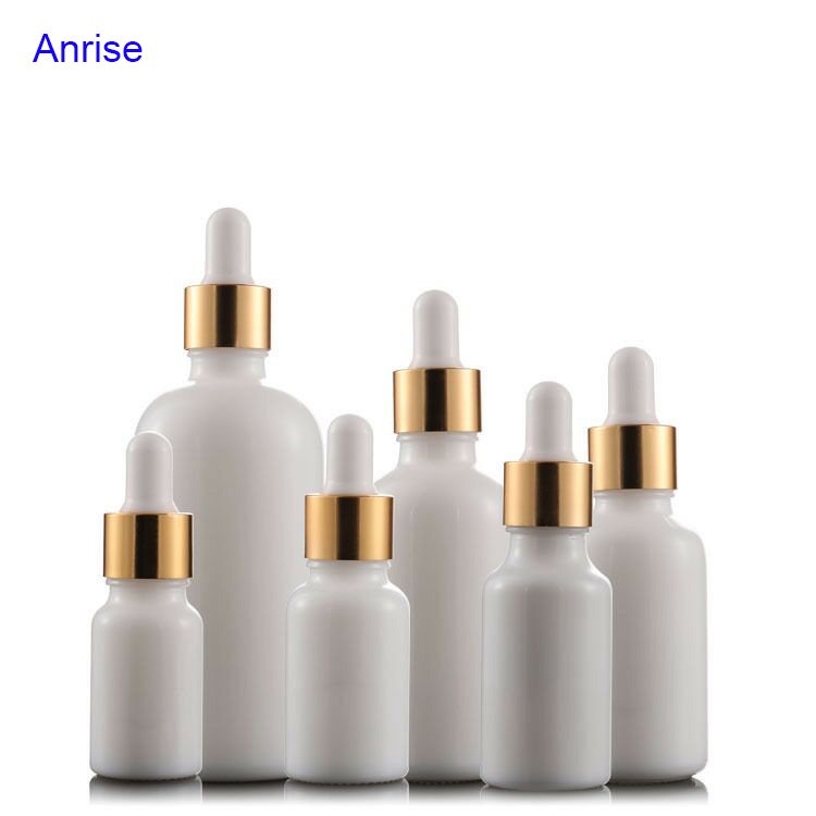 10ml 15ml 20ml 30ml 50ml 100ml Antique White Ceramic Glass Bottles White Pearl Cosmetic Glass Essential Oil Dropper Bottle