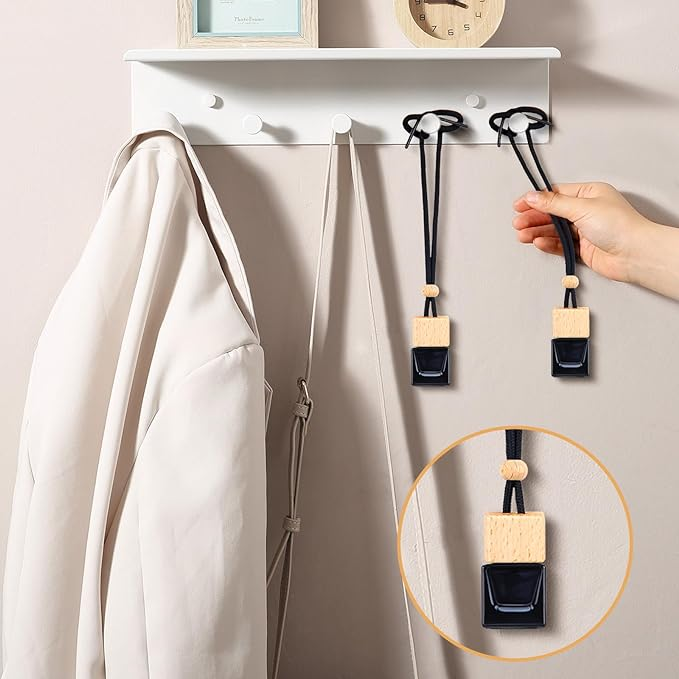 Wholesale black square car aromatherapy glass tether hanging bottle