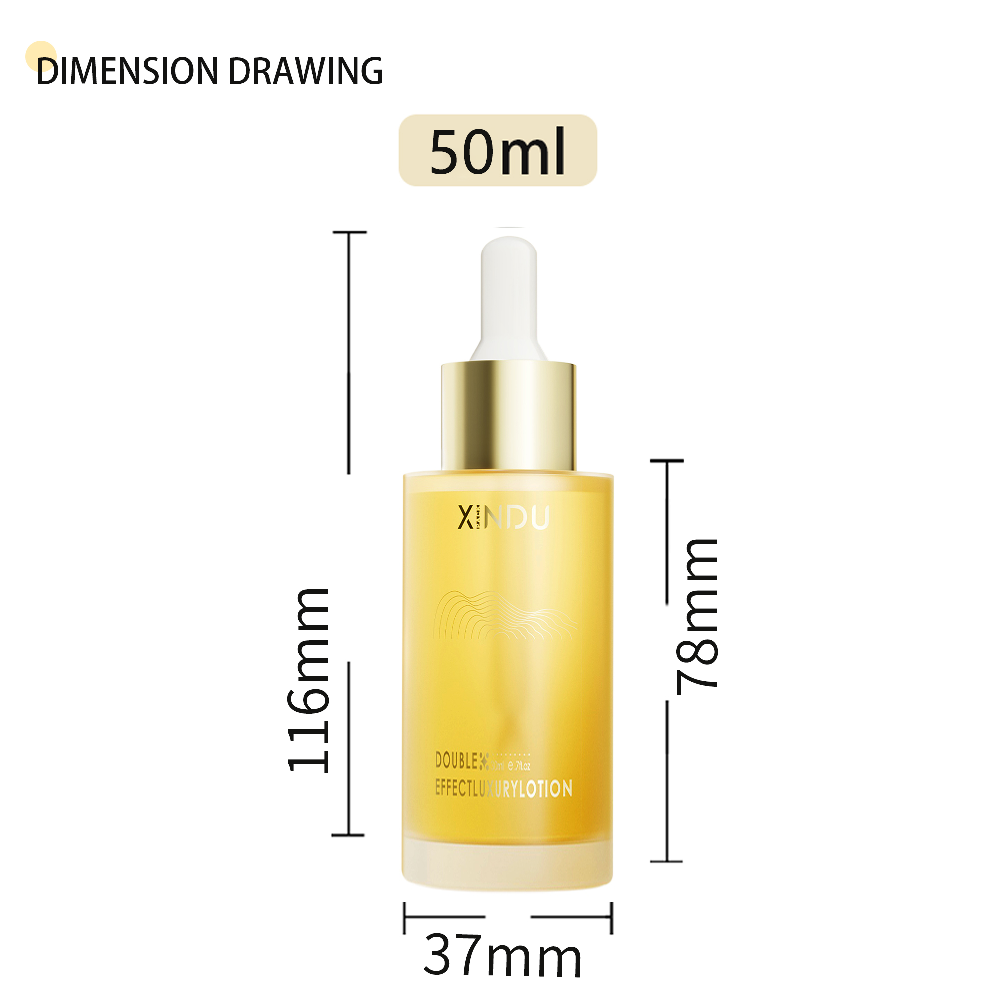 30ml essential oil serum flat shoulder frosted clear glass dropper bottle with pipette
