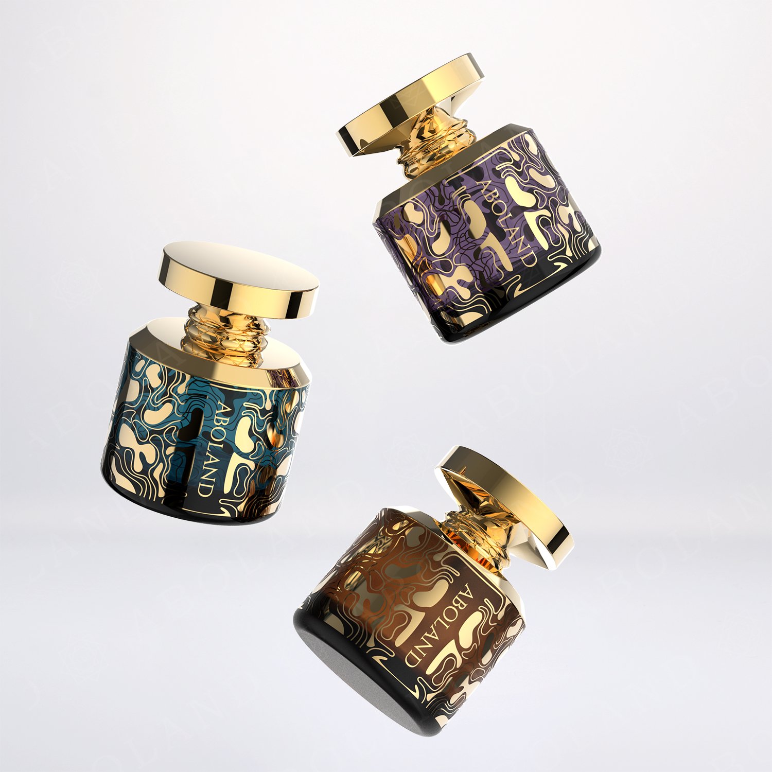 Luxury Custom Perfume Bottles With Boxes OEM&ODM High Quality Elegant Glass Bottles