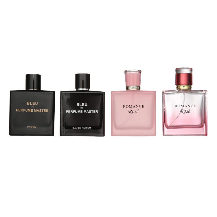 Wholesale Perfume Bottle Minimalistic Pump Spray Custom Logo 100ml Luxury Classic Empty Glass Perfume Bottle With Cap