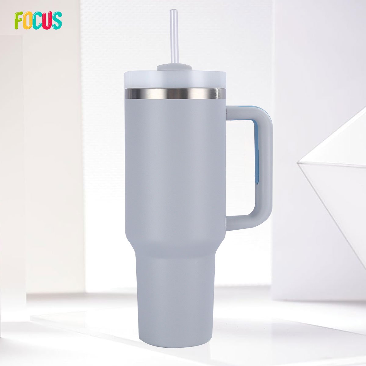 40oz Grayish blue Tumblers Wholesale Bulk Stainless Steel Insulated Vacuum Flask Water Bottle Thermo Cup For Coffee
