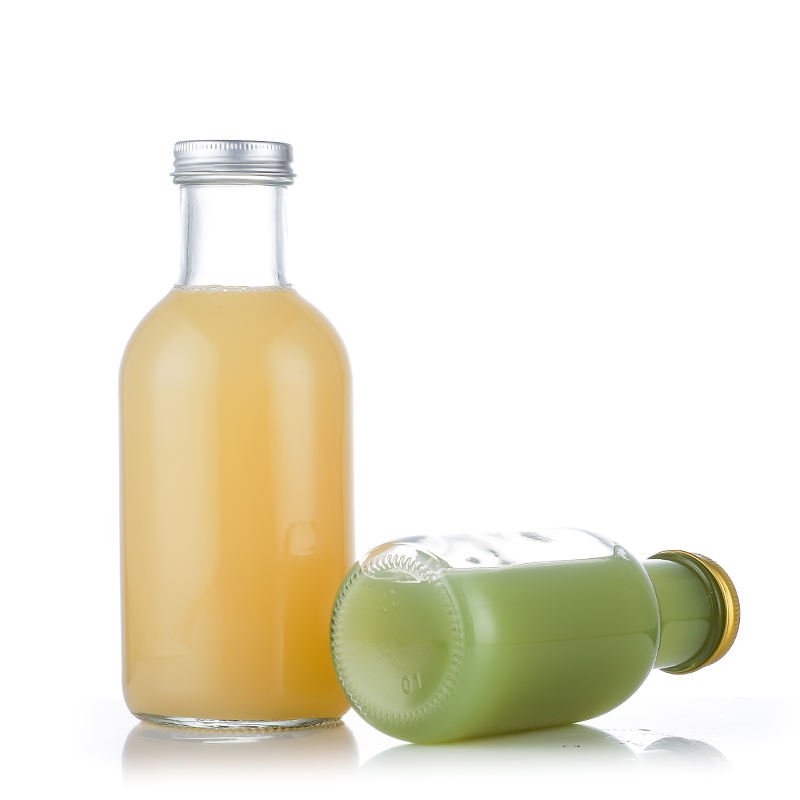 500ml(17oz) 1000ml(34oz) Beverage Juice Milk Clear Glass Bottle Long Ring Neck Glass Bottles