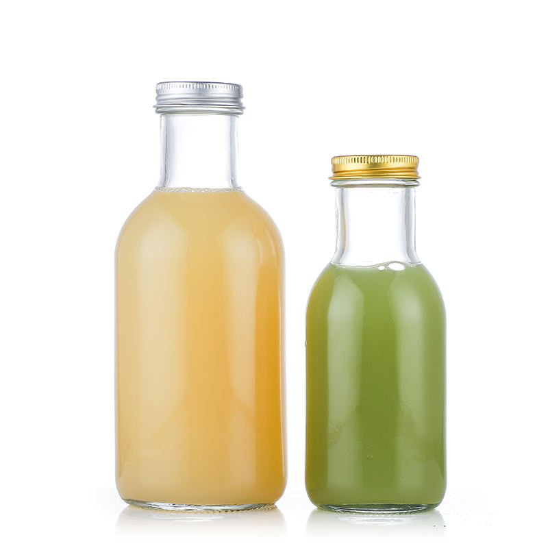 500ml(17oz) 1000ml(34oz) Beverage Juice Milk Clear Glass Bottle Long Ring Neck Glass Bottles