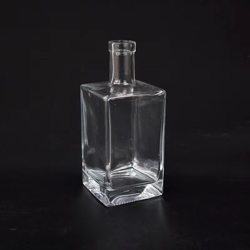 750 Ml Customized Printed Flint glass Bouteille En Verre 75 Cl 500 Ml Gin Tequila glass bottle
