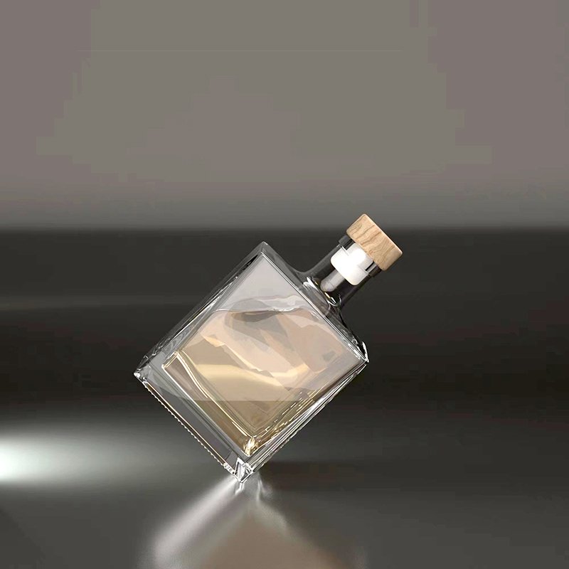 750 Ml Customized Printed Flint glass Bouteille En Verre 75 Cl 500 Ml Gin Tequila glass bottle