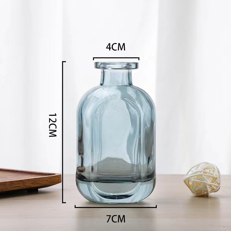 Wholesale High-grade Square Clear 50ml 100ml 150ml 200ml Empty Perfume Frosted Reed Diffuser Glass Bottle With Screw Lid