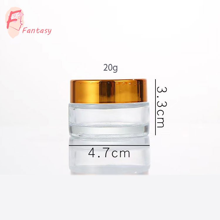 Xuzhou factory mini cosmetic 5ml 10ml 15ml glass jar thick glass bottle for eye cream, lip balm