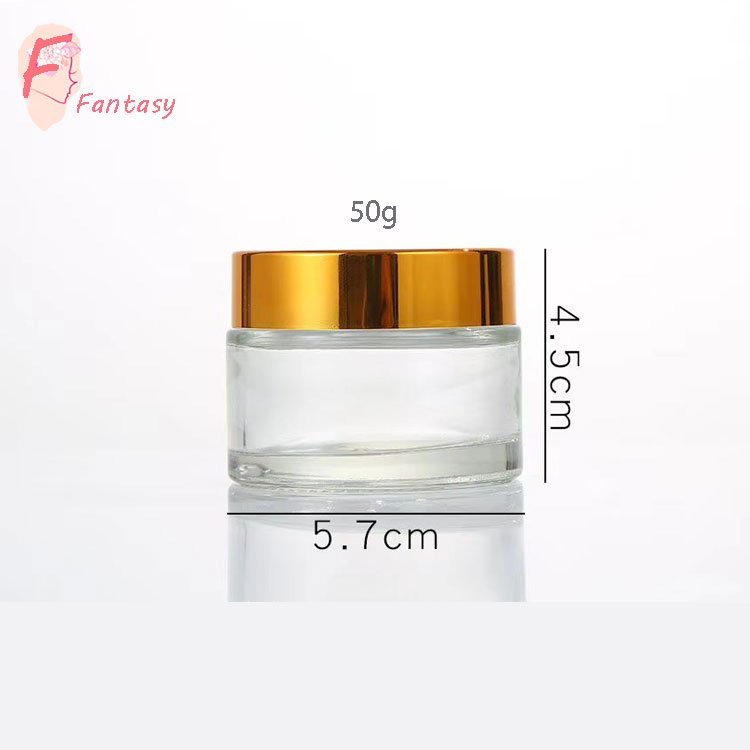 Xuzhou factory mini cosmetic 5ml 10ml 15ml glass jar thick glass bottle for eye cream, lip balm