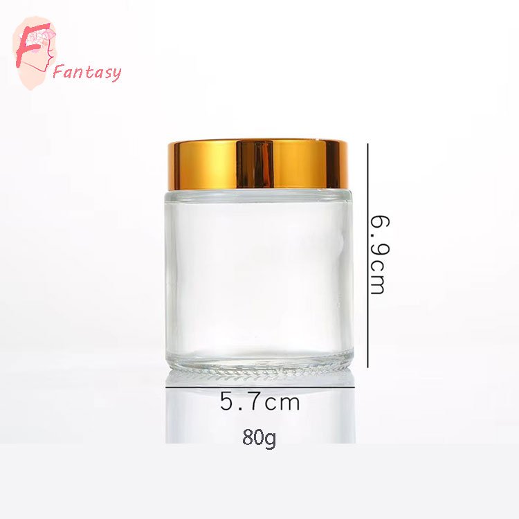 Xuzhou factory mini cosmetic 5ml 10ml 15ml glass jar thick glass bottle for eye cream, lip balm