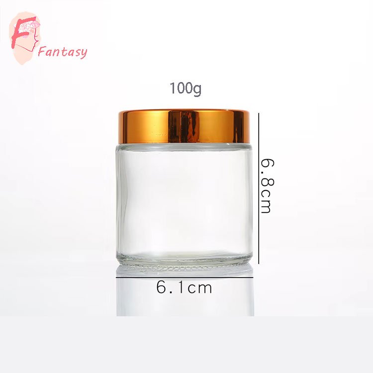 Xuzhou factory mini cosmetic 5ml 10ml 15ml glass jar thick glass bottle for eye cream, lip balm