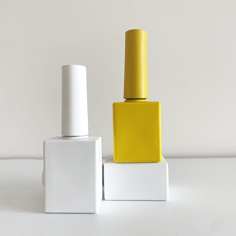 Nail Polish Bottle 10ml 12ml 15 Ml 20ml 30ml With Metal Logo Packaging Uv Gel Polish Glass Bottle For Gel Nail