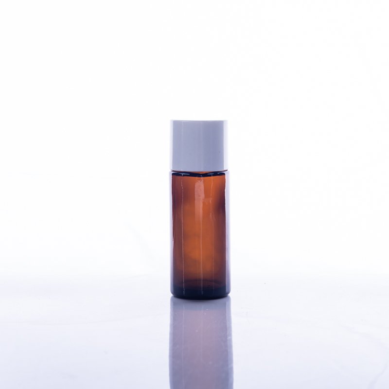 15ml 30ml 60ml amber diffuser essential oil fragrance glass bottle with wide bell horn mouth with Bakelite cap for medicine