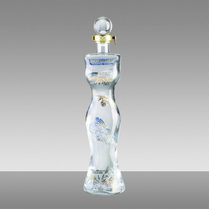 Fashion unique craft glass bottle