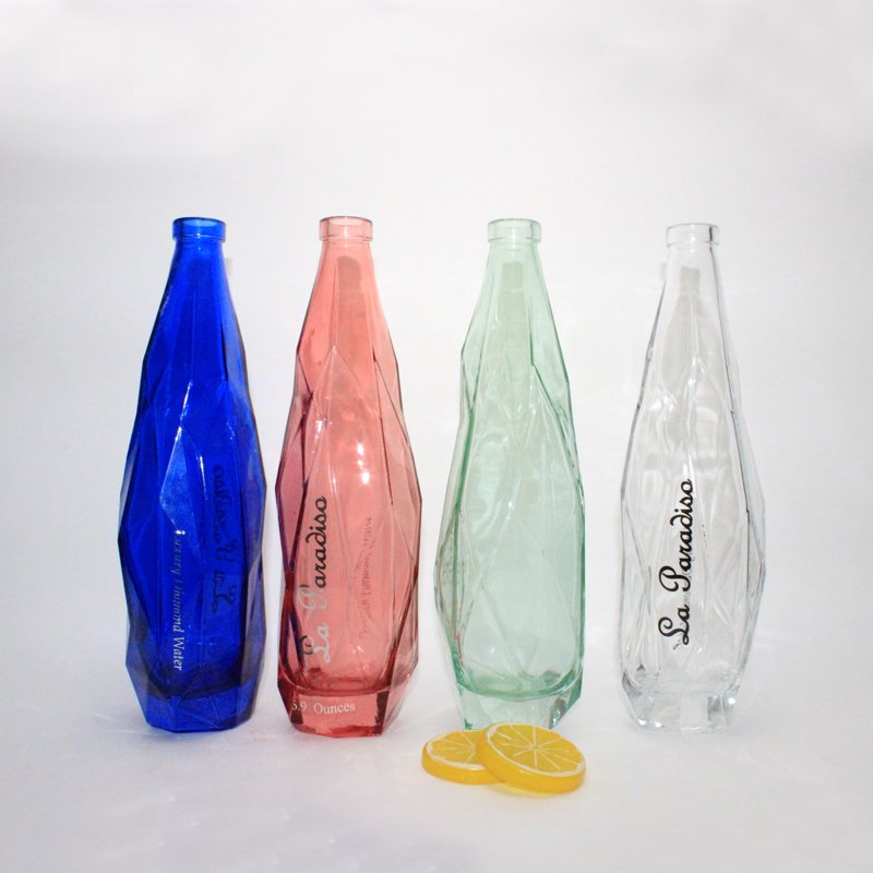 Empty clear glass wine bottle for liquor glass bottle for champagne sparkling wine cork sale