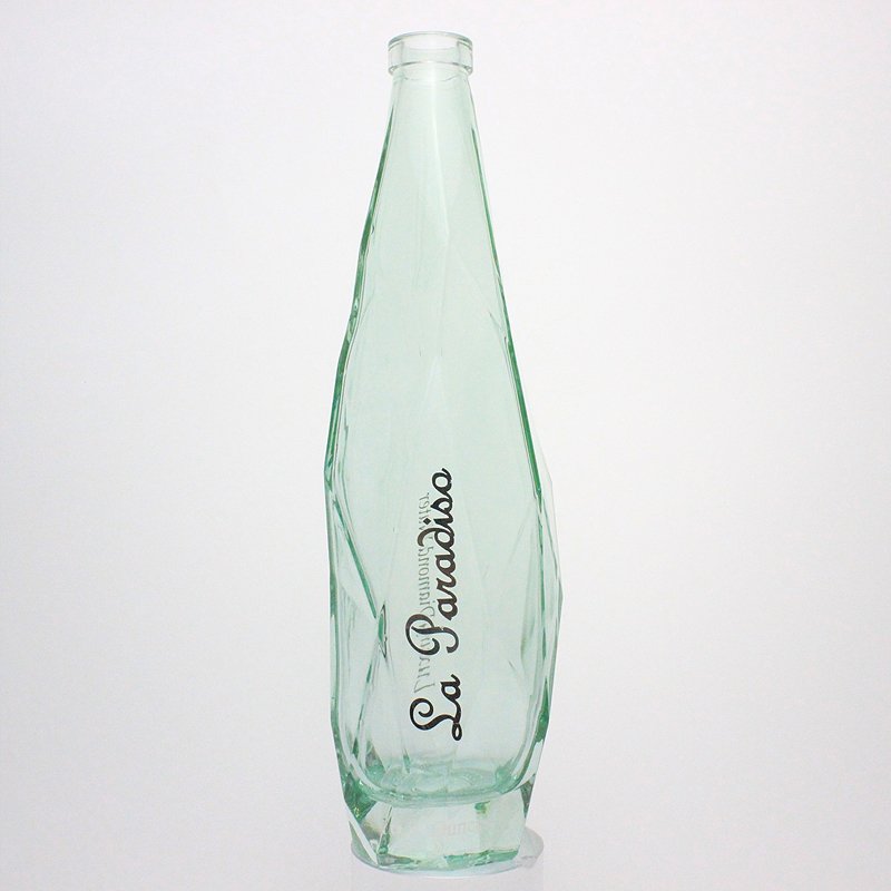 Empty clear glass wine bottle for liquor glass bottle for champagne sparkling wine cork sale
