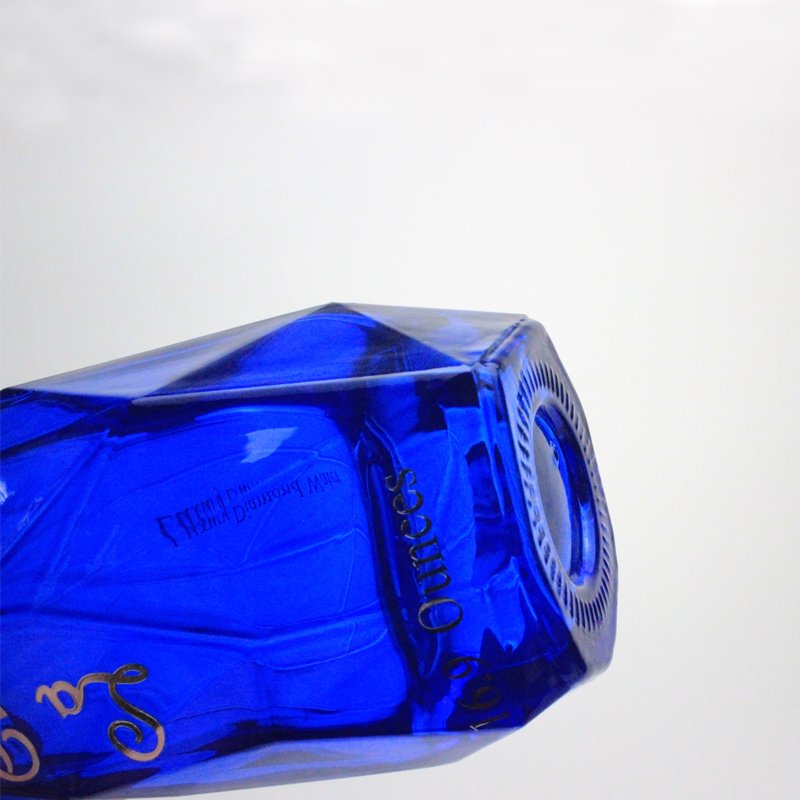 Empty clear glass wine bottle for liquor glass bottle for champagne sparkling wine cork sale